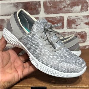 Skechers You Inspire  Women’s Sz 7  Gray Casual Shoes Sneakers
